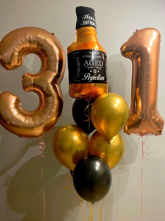 Duży zestaw balonów z whisky