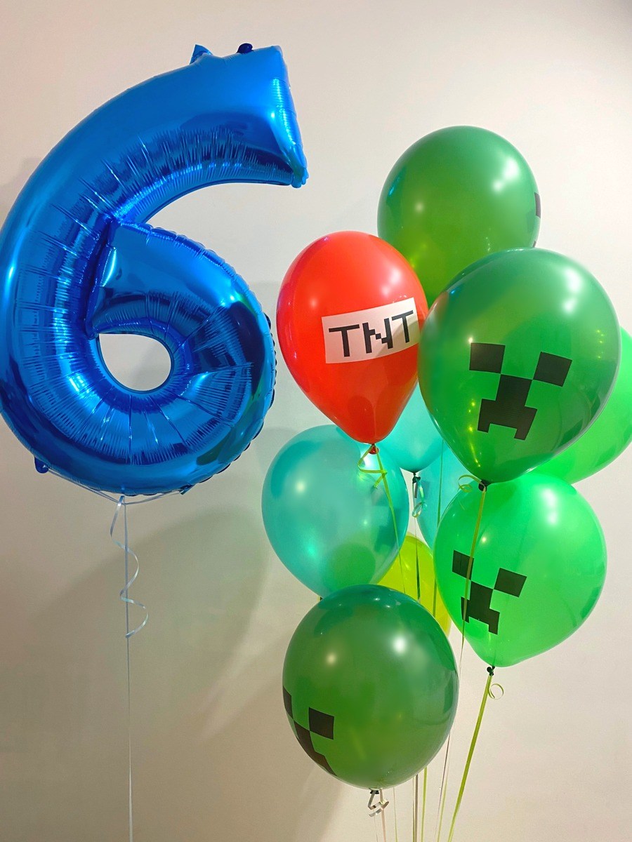 Balony z helem dla chłopca