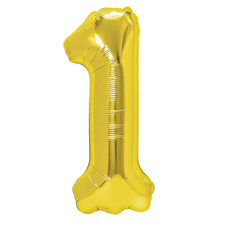 Balon foliowy cyferka. Dowolna cyfra. Kolor złoty lub srebrny. Pompowany powietrzem