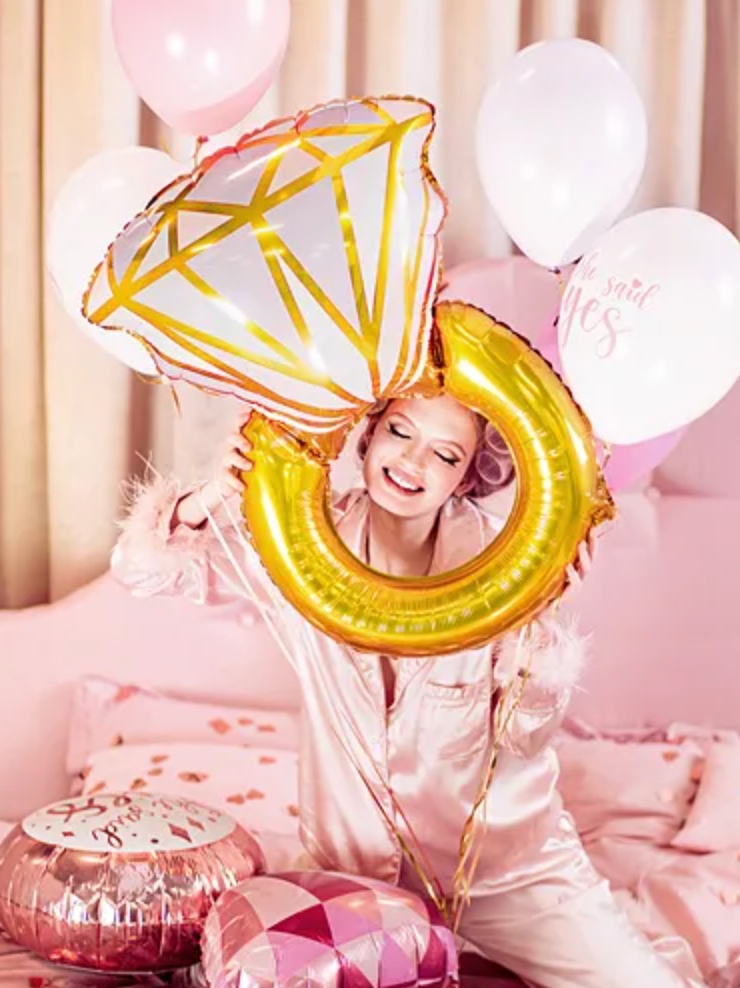 Balon pierścionek z helem, 95 cm