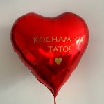 Napis na balonie foliowym