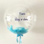 Napis na balonie Bubble