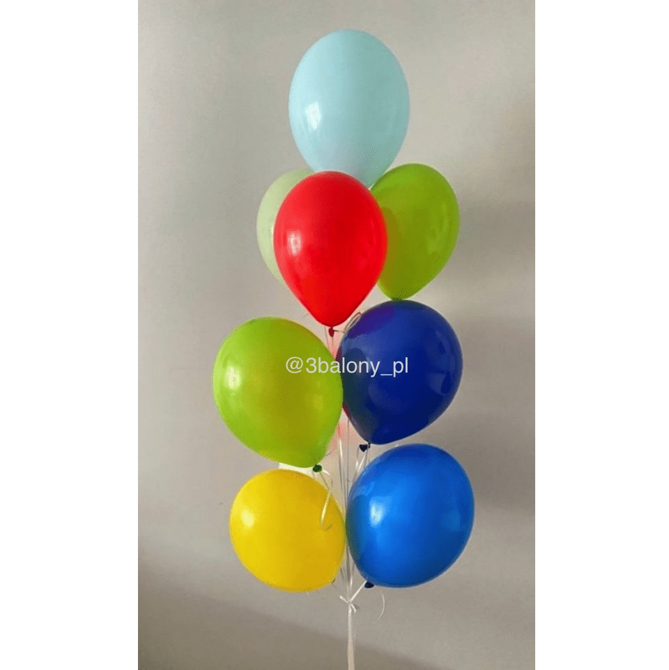 Kolorowy bukiet z 11 balonów lateksowych