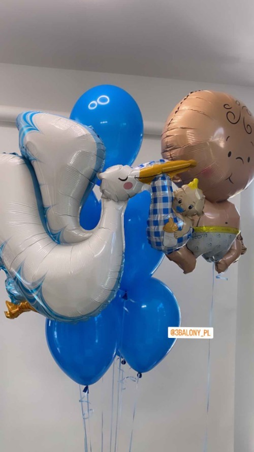 Zestaw balonów w niebieskich kolorach