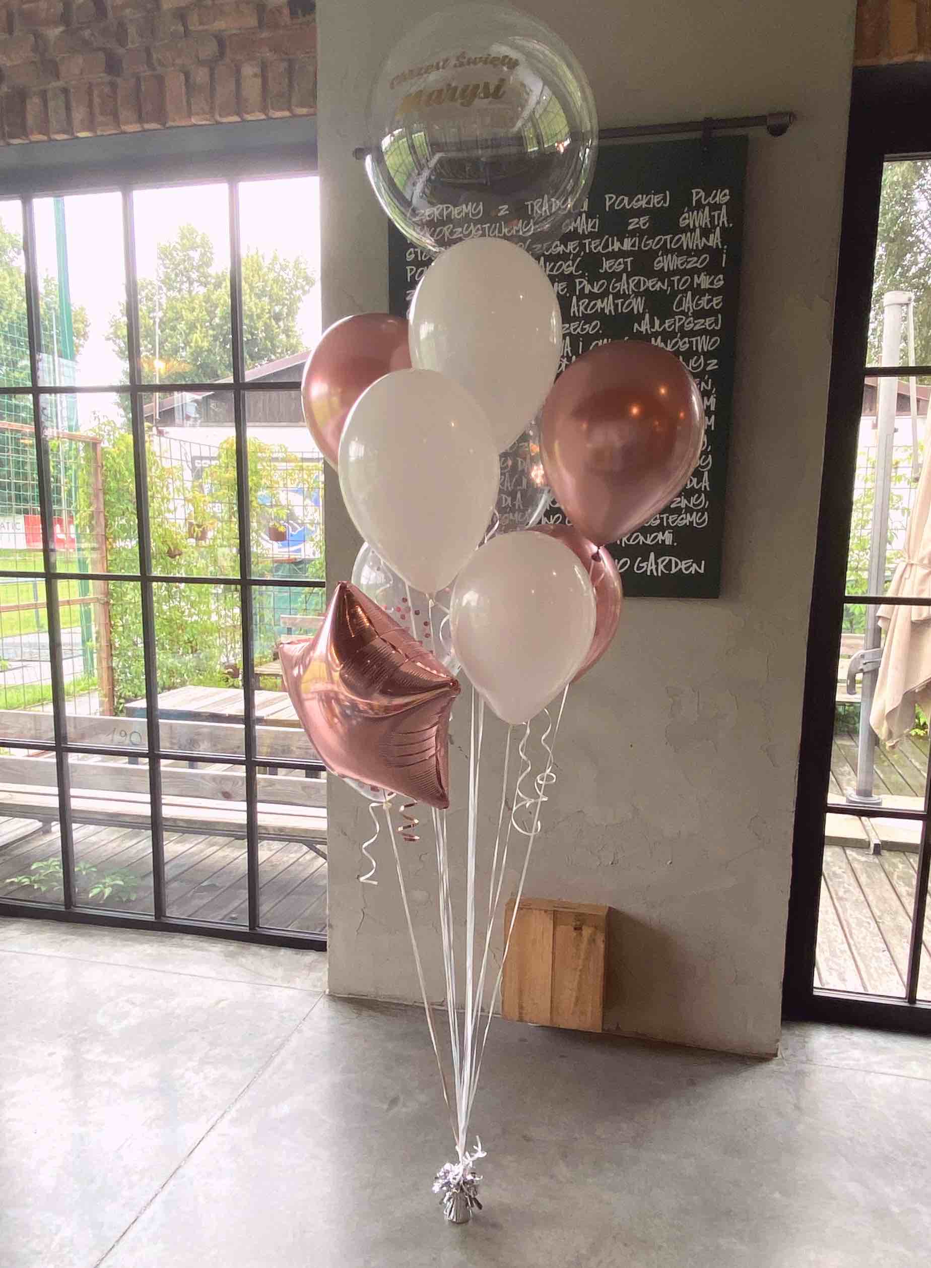 Różowo biały zestaw na Chrzest Święty