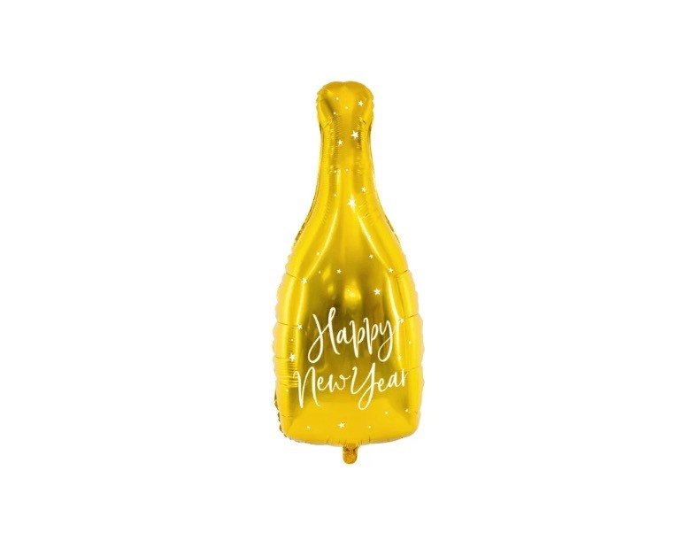 Balon foliowy Butelka z napisem Happy New Year