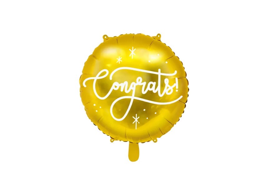 Balon foliowy Congrats! z helem