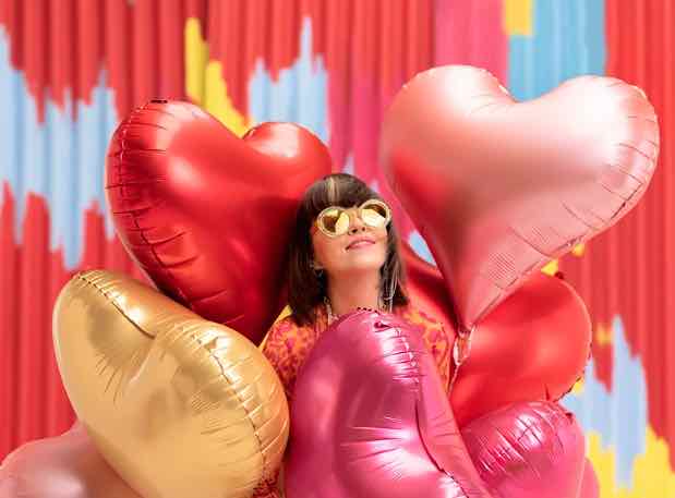 Balon foliowy – Mega duże czerwone Serce 75 cm