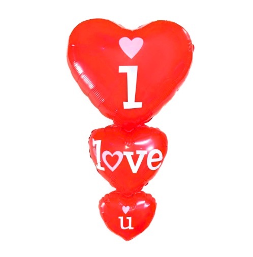 Balon foliowy z napisem i love u