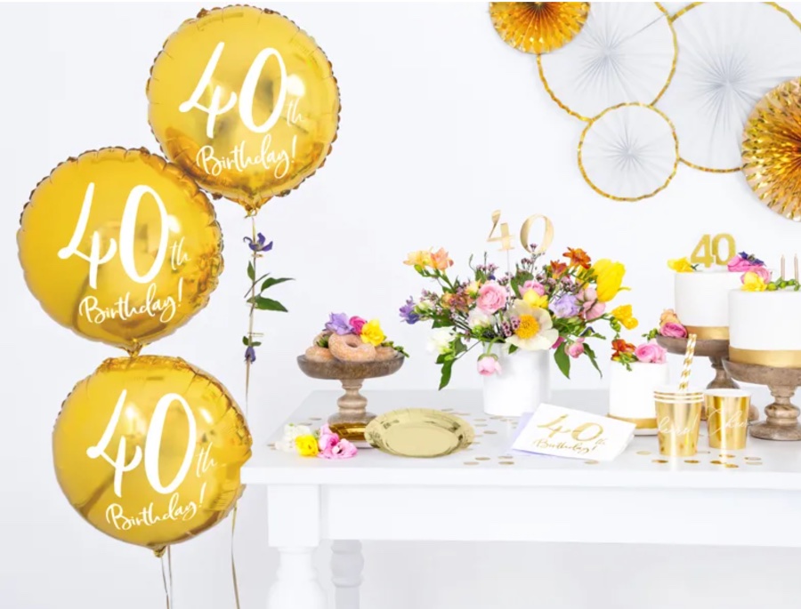 Balon okrągły na 40 urodziny