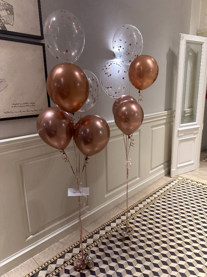 Dwa bukiety po 5 balonów