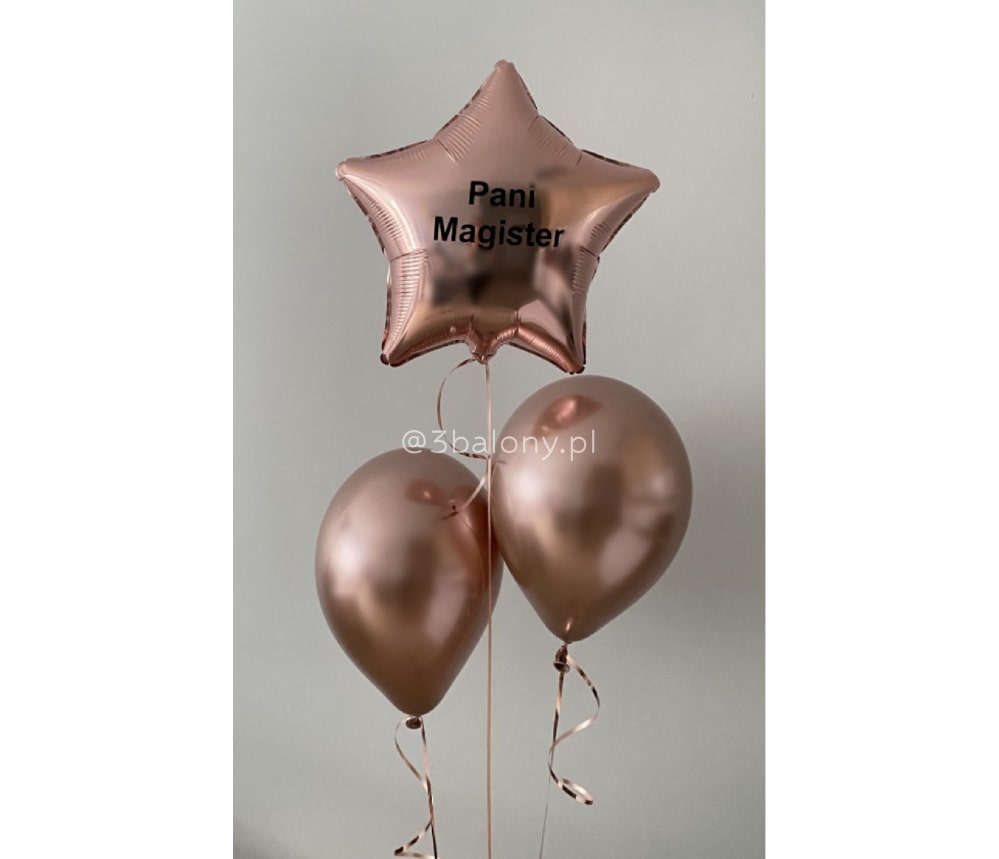 Balon gwiazdka z dwoma balonami