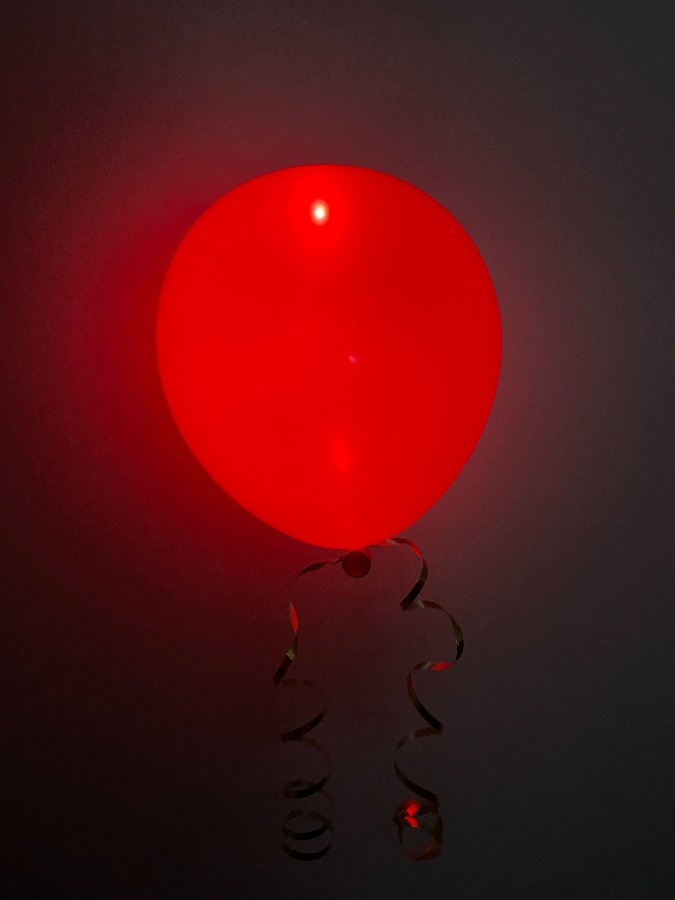 Balony lateksowy z lampką led mix kolorów