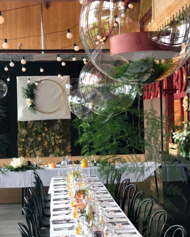 Dziesięć balonów Bubble bez wypełnienia zieleni