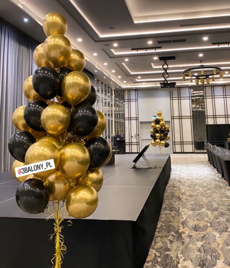 Bukiet LUX DUŻY w czarno-złotym kolorze