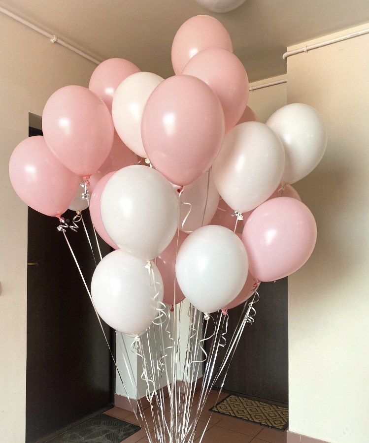 28 balonów w pastelowym kolorze z helem