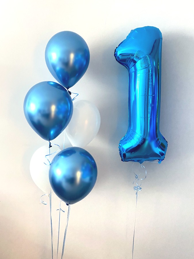 Mały zestaw balonów na roczek z helem