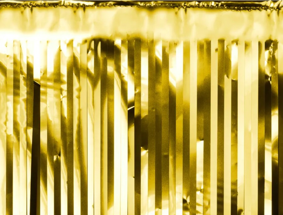 Kurtyna Party w złotym kolorze