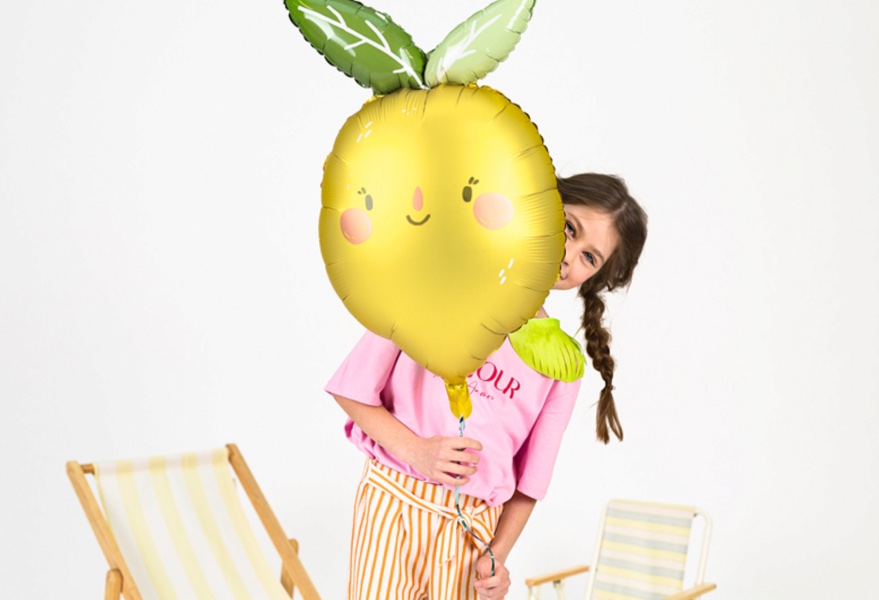 Balon foliowy cytrynka z helem