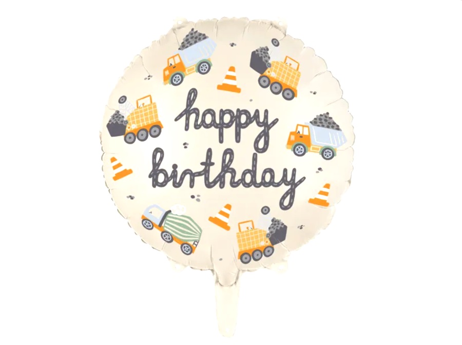 Balon foliowy Pojazdy budowlane z helem
