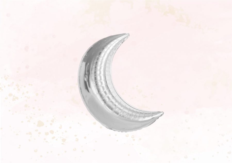 Balon w kształcie księżyca, rozmiar 70 cm z helem