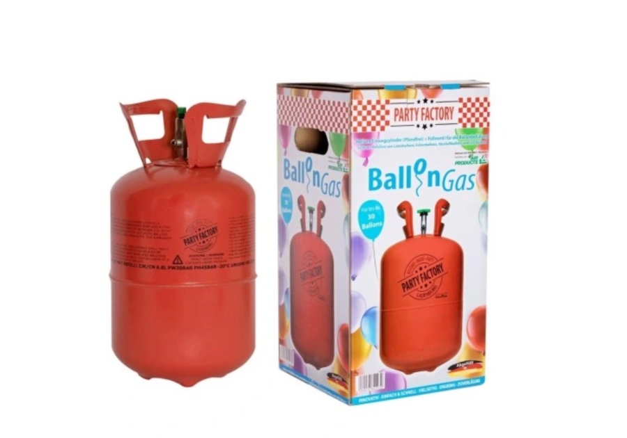 Butla z helem na 30 balonów w 9″