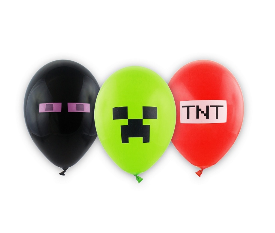 Balon lateksowy Piksele, Klocki TNT