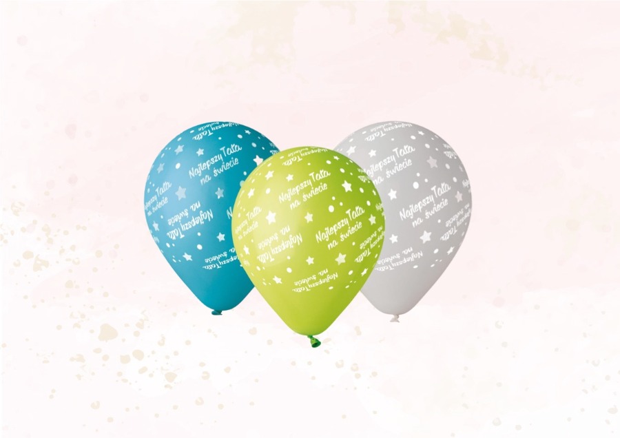 Balon najlepszy tata na świecie z helem