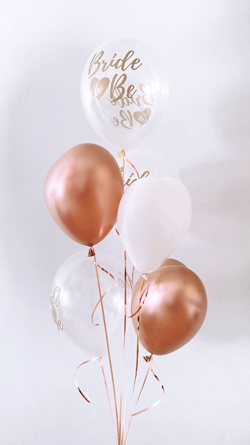 Zestaw bride to be z balonów lateksowych