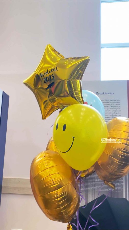 Złota gwiazda z napisem indywidualnym oraz ikonką