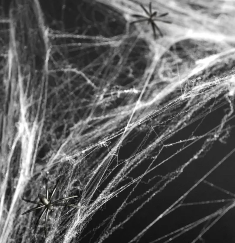 Pajęczyna Halloween, kolor biały