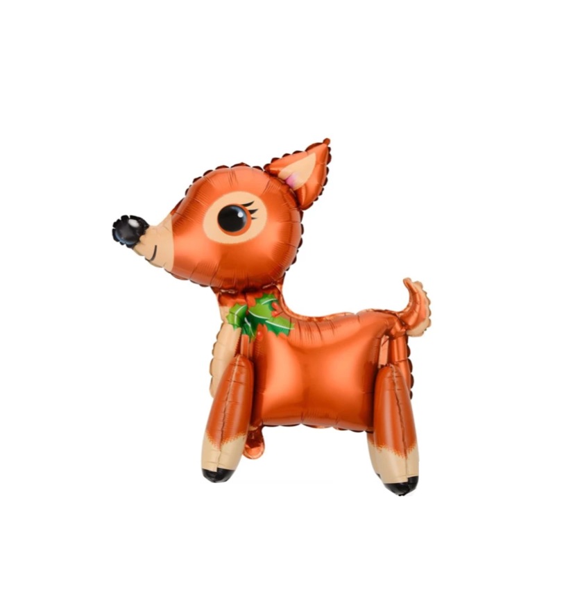 Balon foliowy jeleń samo stojący 66 x 69 cm