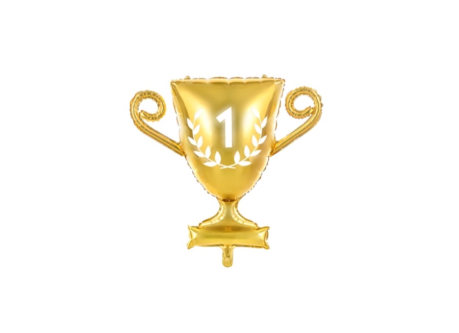 Balon puchar z napisem 1, rozmiar 64 cm