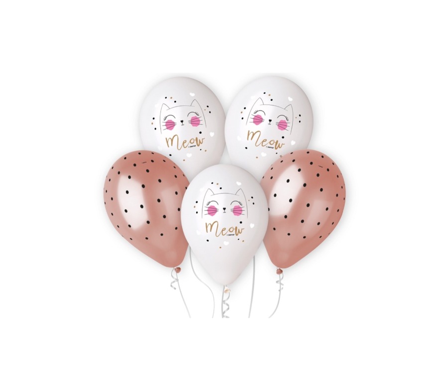 Balony lateksowe – zestaw z kotkami
