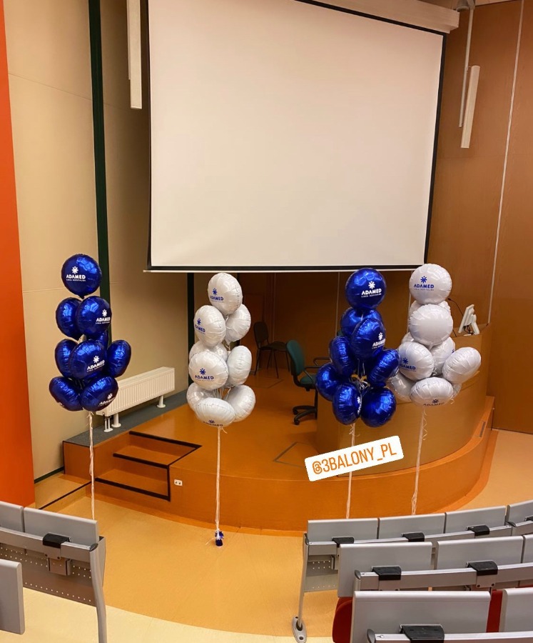 Bukiety balonowe z okrągłych balonów foliowych