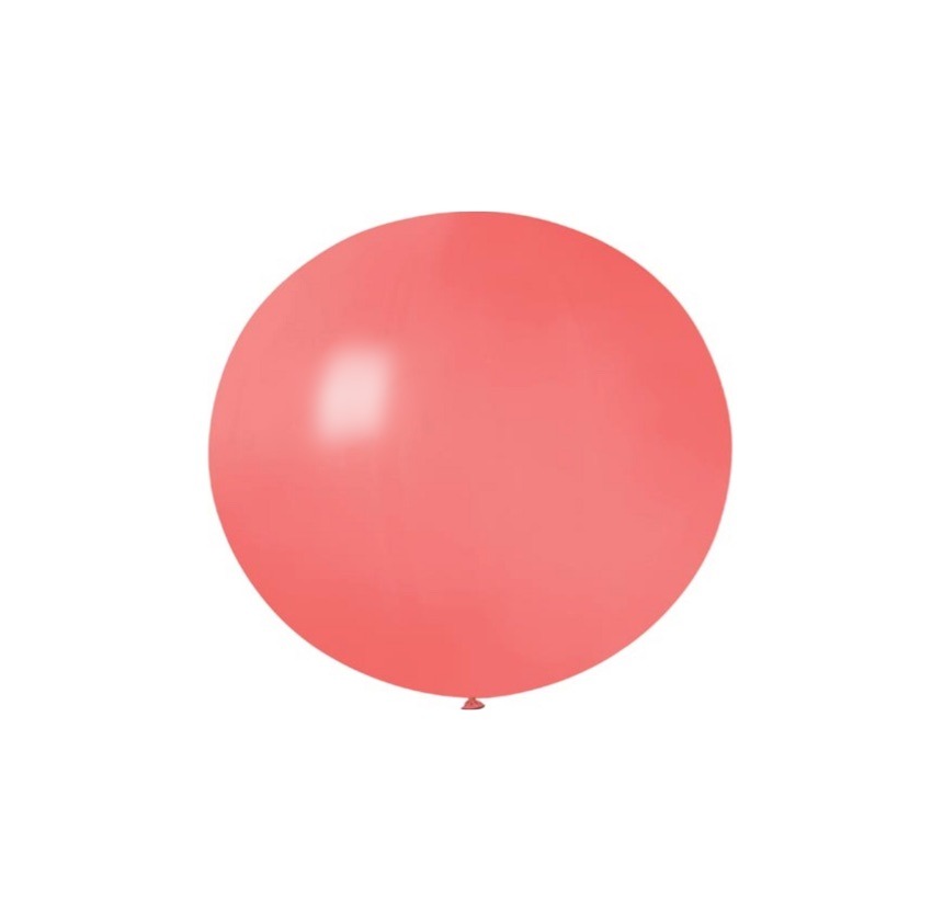 Balon kula w kolorze koralowym