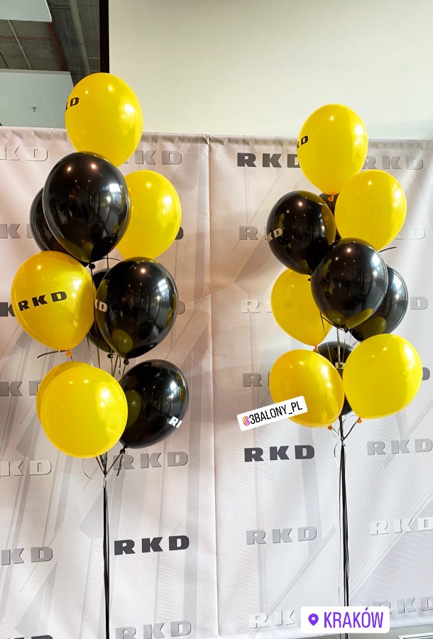 20 balonów w dwóch kolorach z bezpośrednim logo
