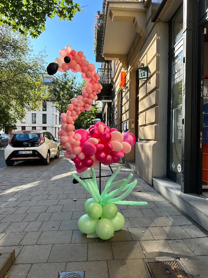 Dekoracja balonowa flaming