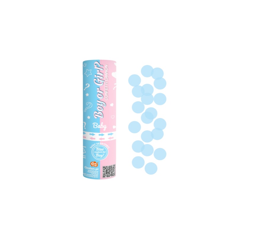 Papierowe konfetti dziewczynka lub chłopczyk?