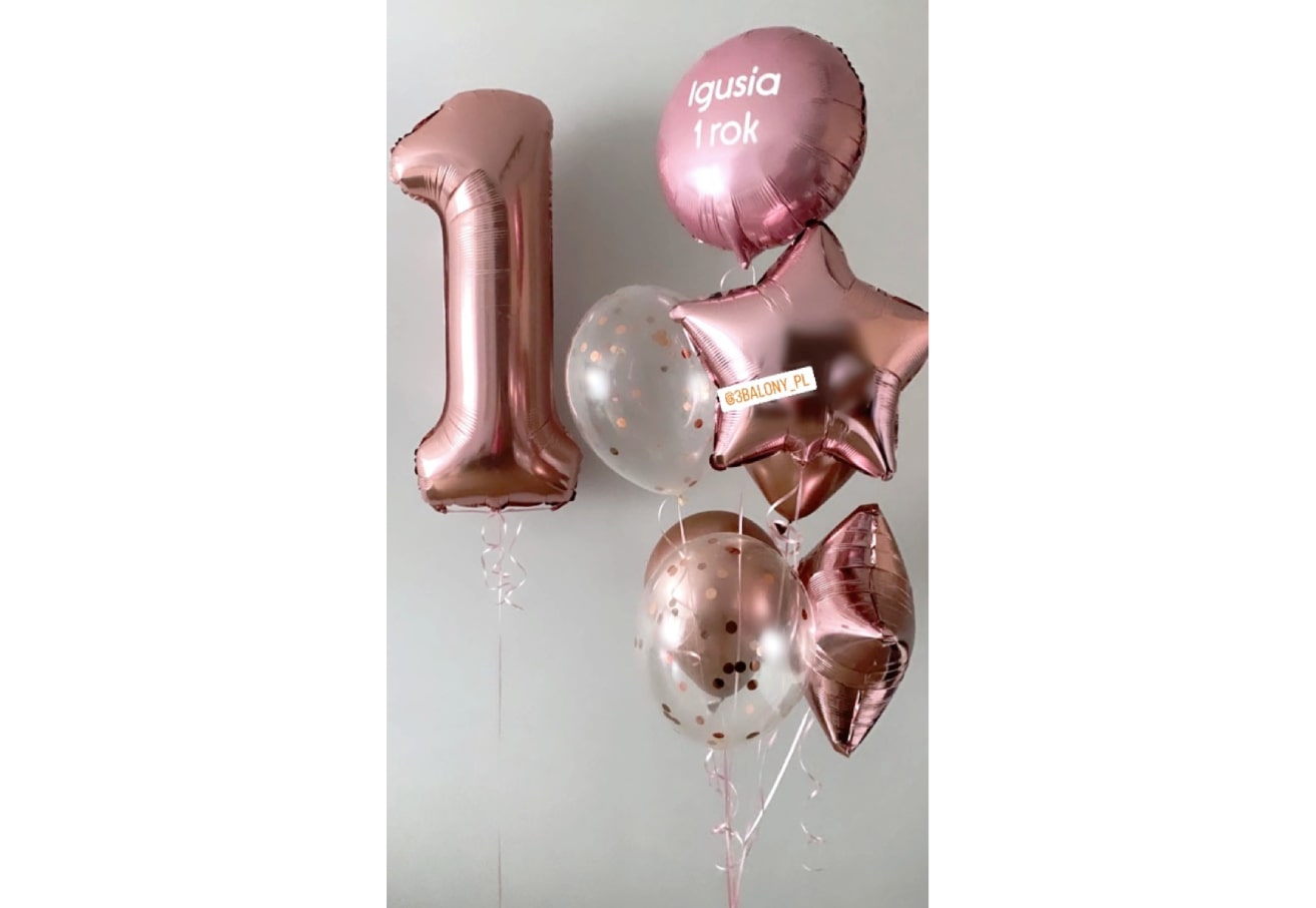 Duży bukiet balonowy na roczek