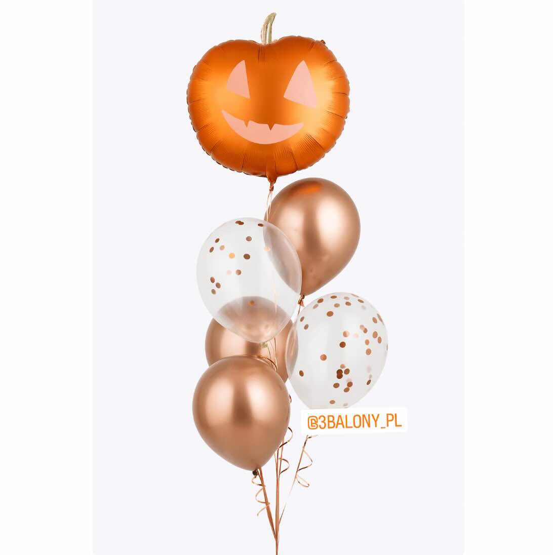 Zestaw balonów z dynią – idealna dekoracja na Halloween