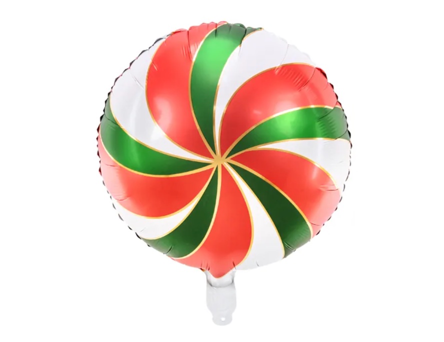 Balon cukierek, kolor zielono-czerwony