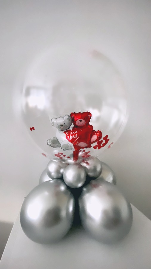 Balon misie w balonie Bubble