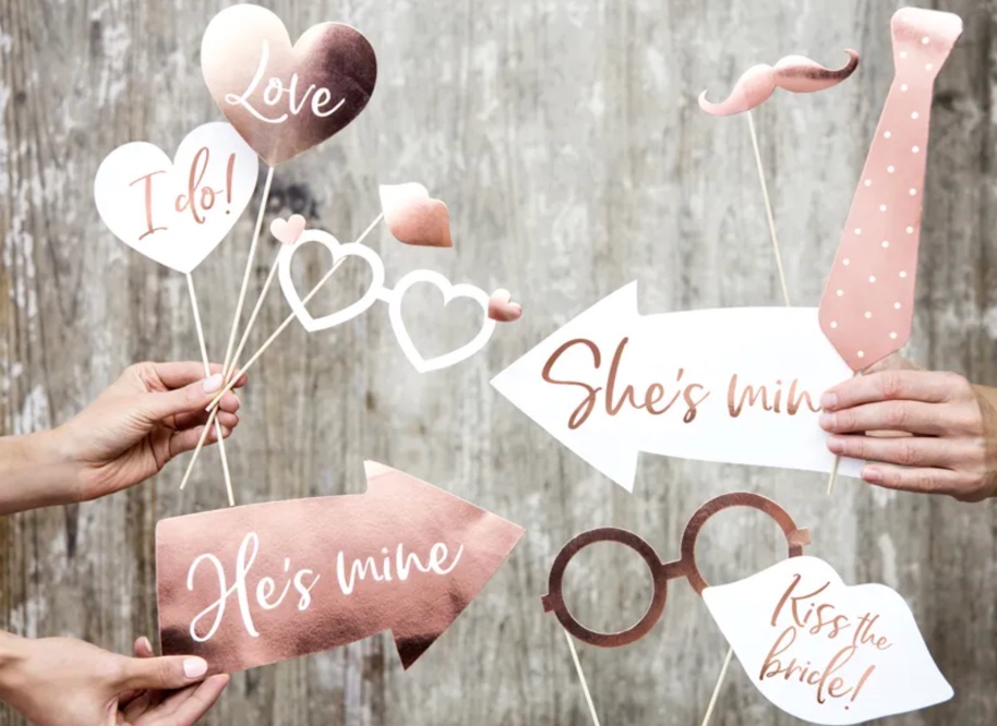 Gadżety do zdjęć na ślub, mix