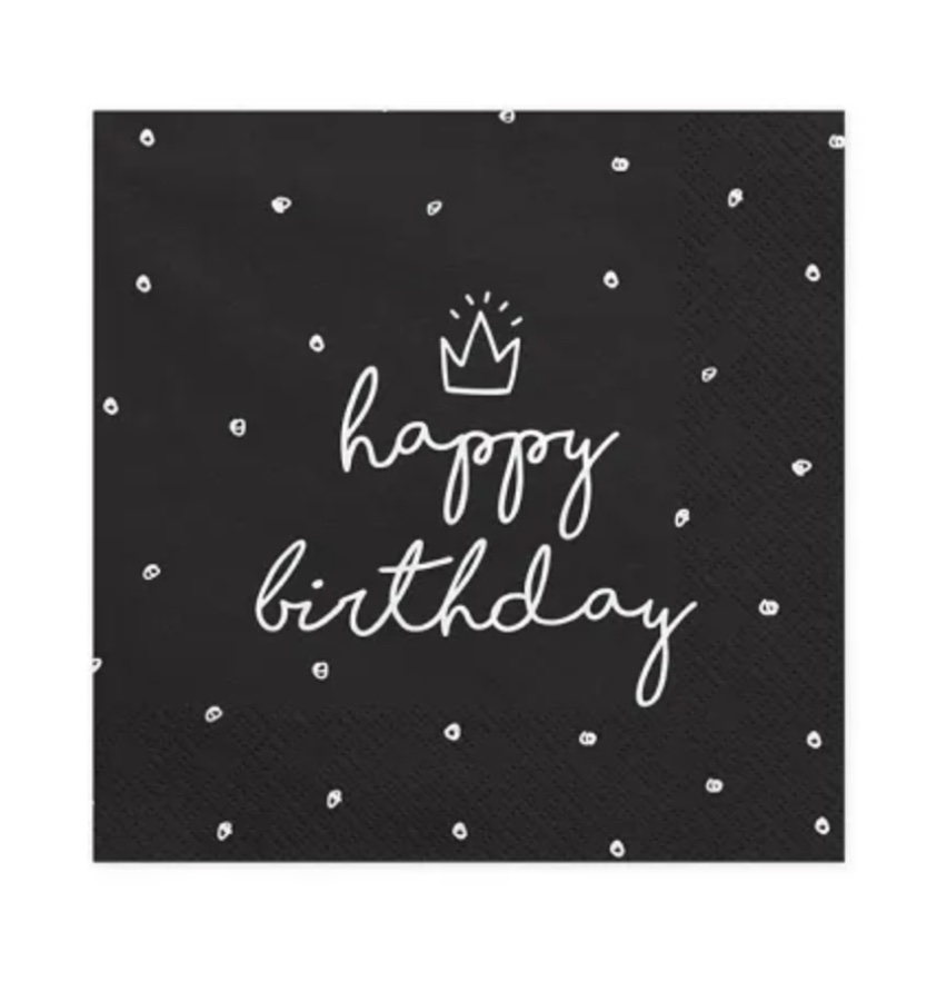 Serwetki Happy Birthday (1 op. / 20 szt.)
