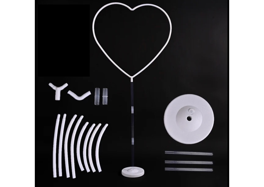 Stojak na balony w kształcie serca