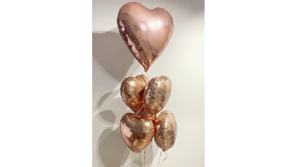 Sześć serduszek w jednym bukiecie