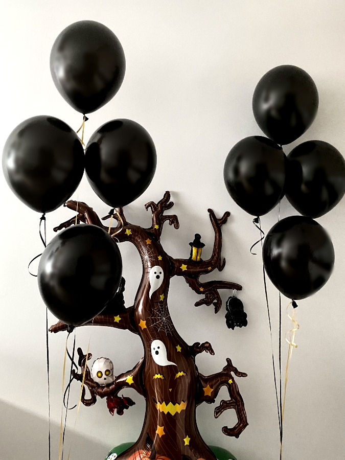 Czarne balony 8 szt.