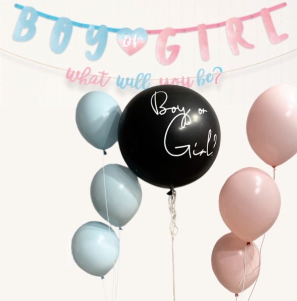 Zestaw balonów Boy or Girl + baner