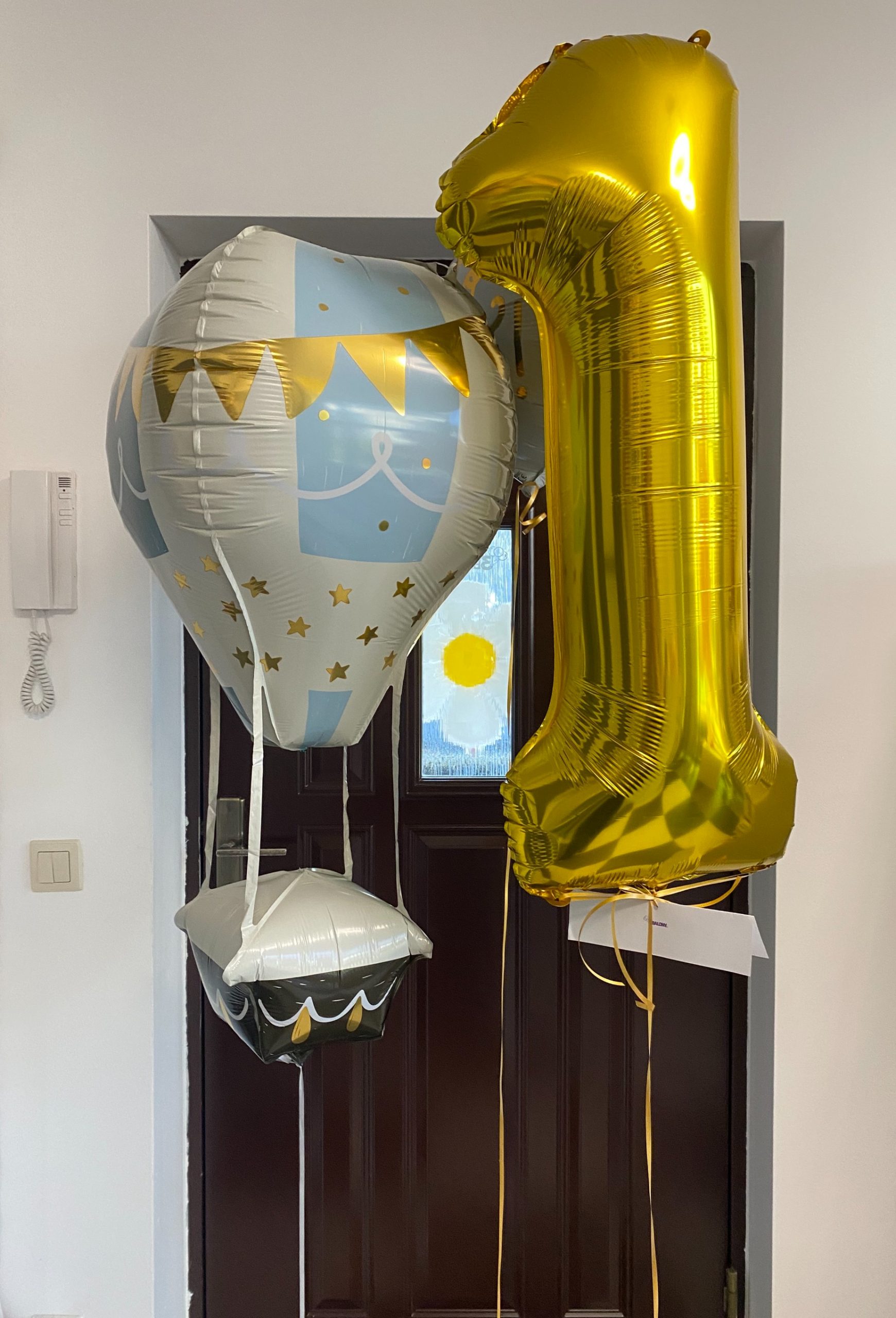 Latający balon w zestawie z cyfrą